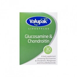 Valupak Glucosamine & Chondroitin 500/400mg Tabs 30'S