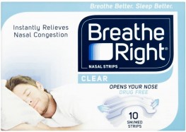 Breathe Right Nasal Strips Clear Regular