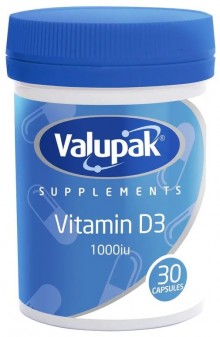 Valupak Vitamin D3 1000iu Caps 30'S