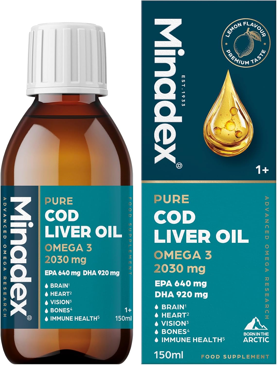 Minadex Pure Cod Liver Oil 150ml