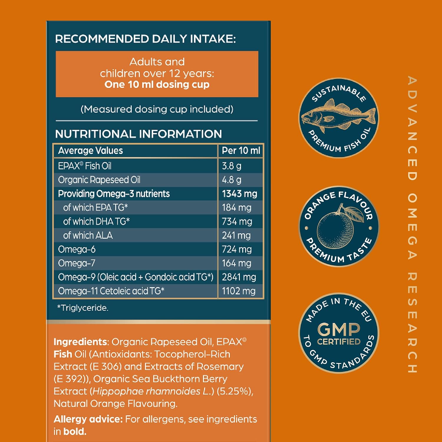 Minadex Omega Elixir Cod Liver Oil 150ml