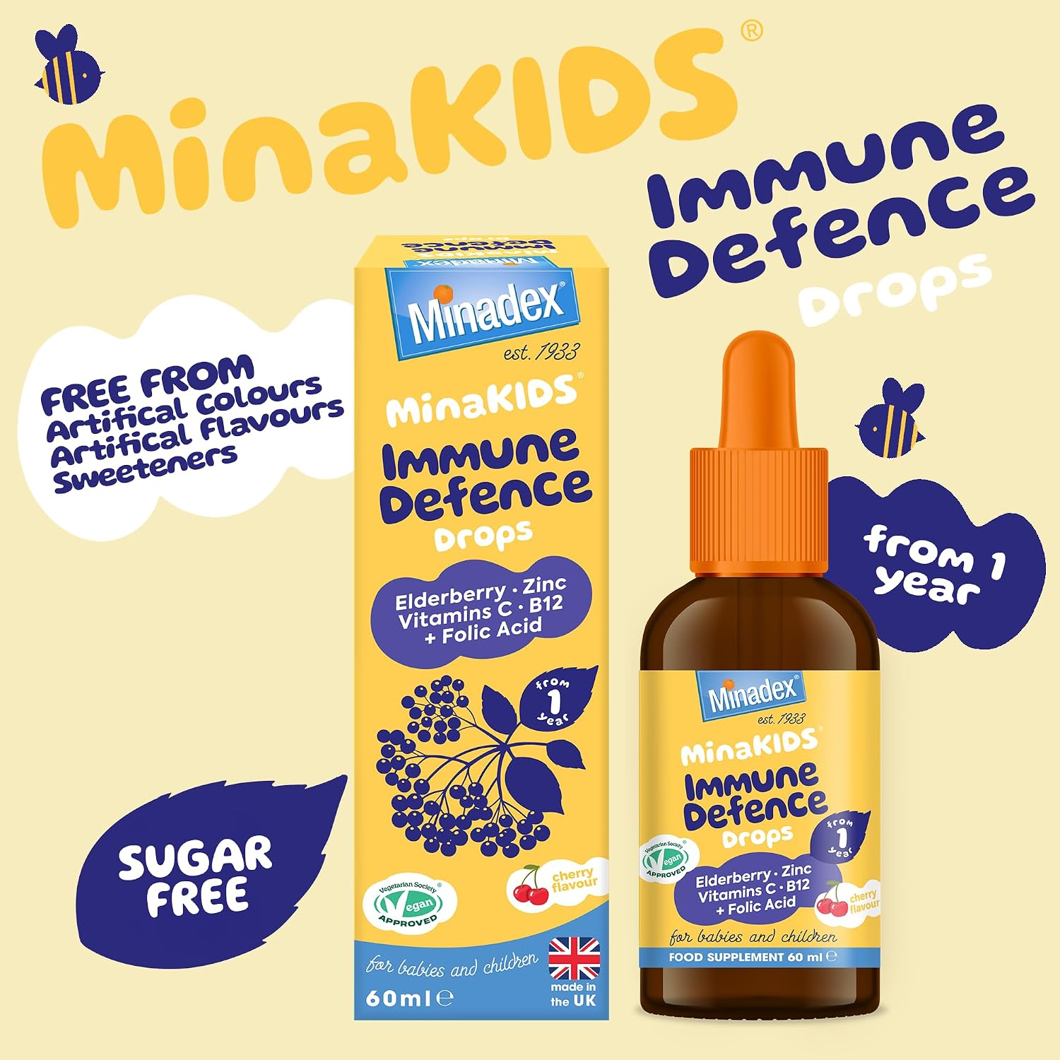 Minakids Immune Defence Drops 60ml