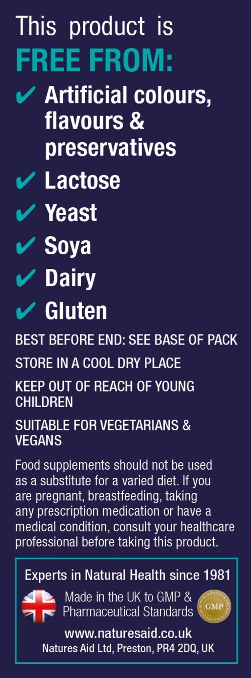 Natures Aid Pro-Derma (15 Billion Bacteria) With Choline, Chromium, Vitamin A, Copper & Zinc