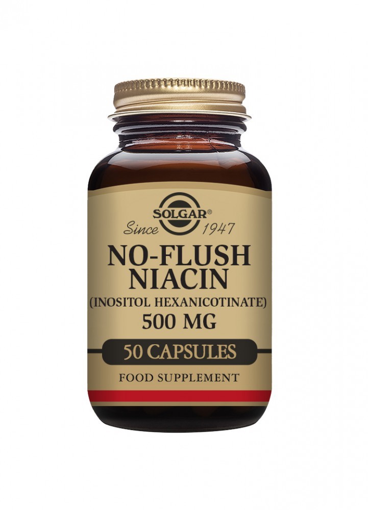 Solgar NO-Flush Niacin (Inositol Hexanicotinate) 500 MG