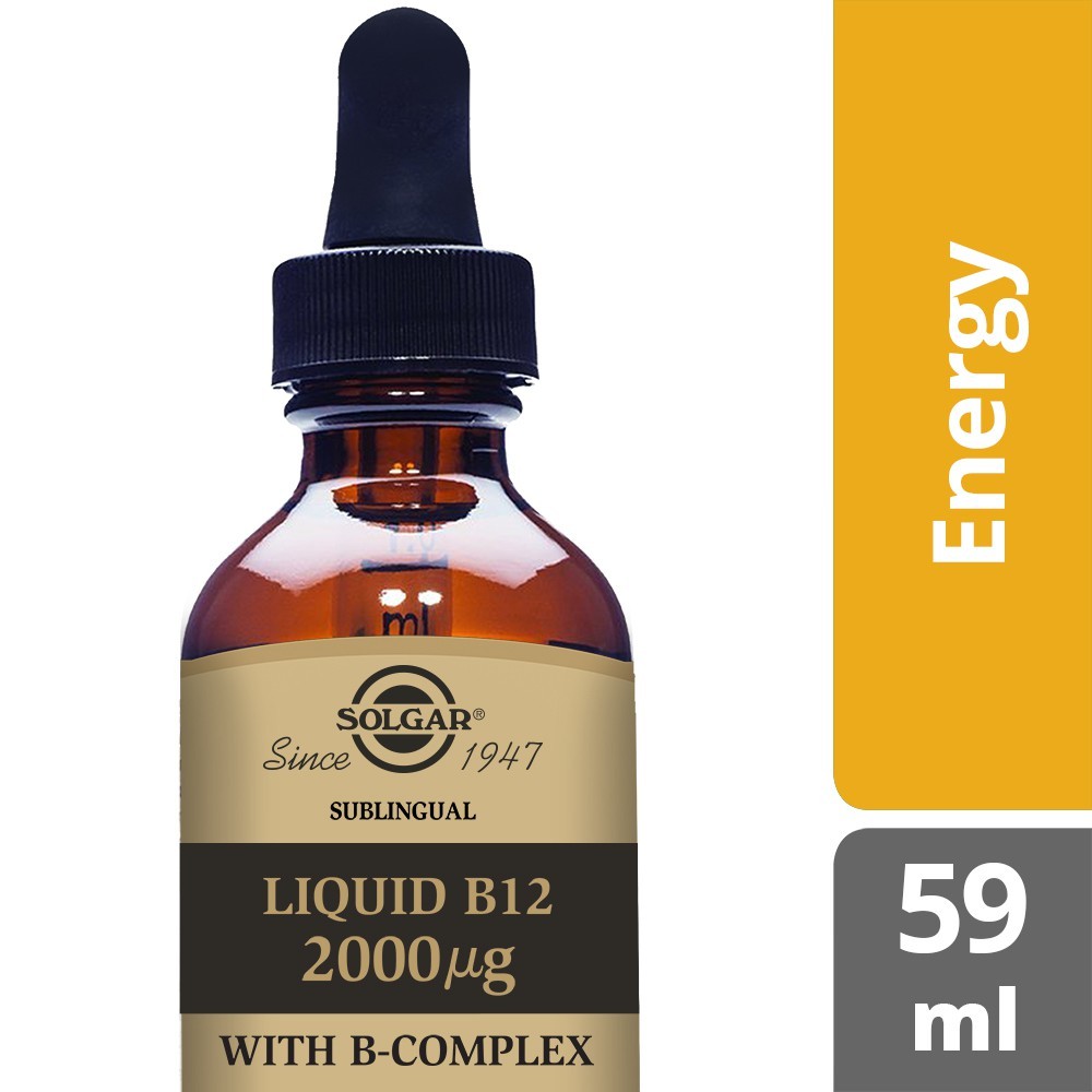 Solgar Sublingual Liquid B12 2000 µg With B-Complex