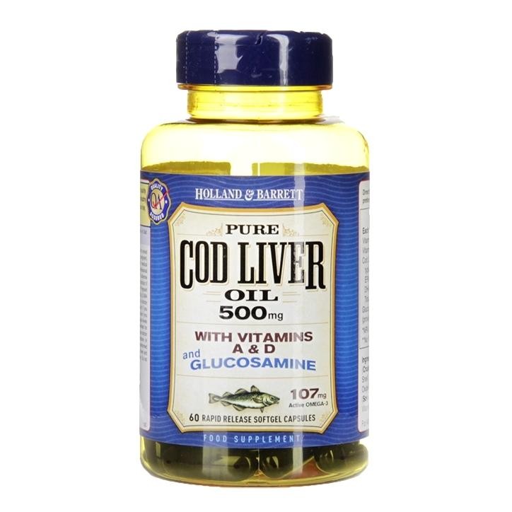 Holland & Barrett Cod Liver Oil And Glucosamine 500mg Connective Pharma