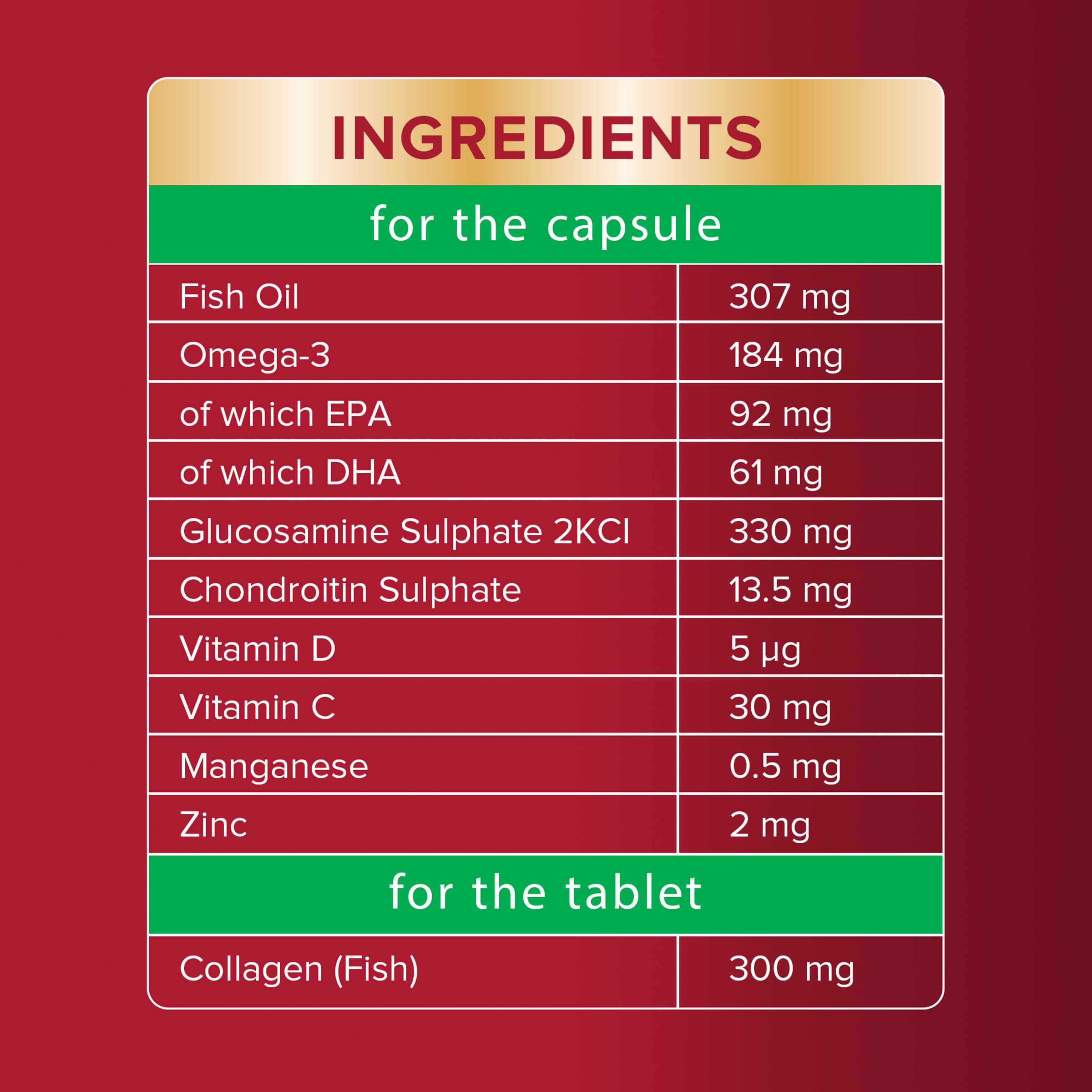 Seven Seas Jointcare + Collagen With Omega-3 And Glucosamine