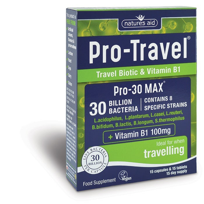 Natures Aid Pro-Travel (Containing Pro-30 Max & Vitamin B1)