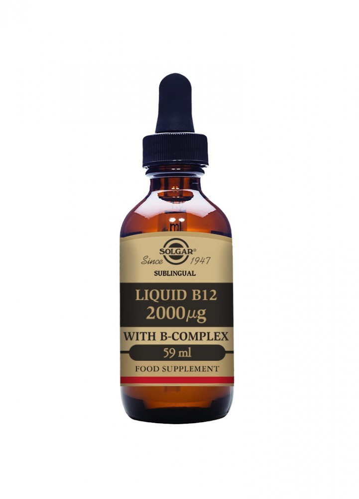 Solgar Sublingual Liquid B12 2000 µg With B-Complex