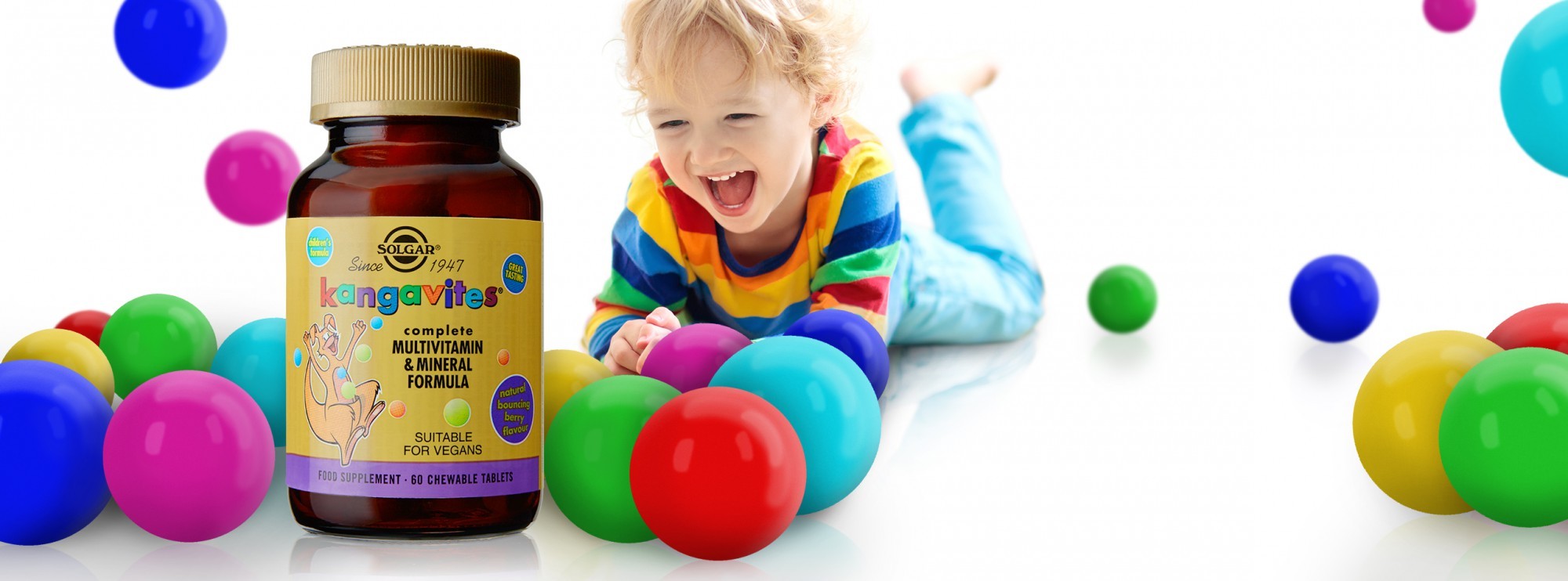 Solgar Kangavites® Complete Multivitamin & Mineral Formula For Children (Tropical Punch)