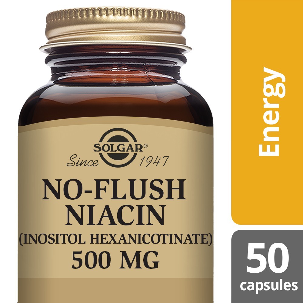 Solgar NO-Flush Niacin (Inositol Hexanicotinate) 500 MG