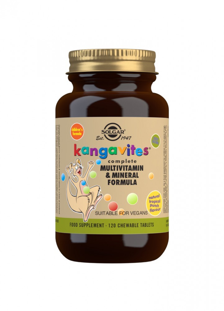 Solgar Kangavites® Complete Multivitamin & Mineral Formula For Children (Tropical Punch)