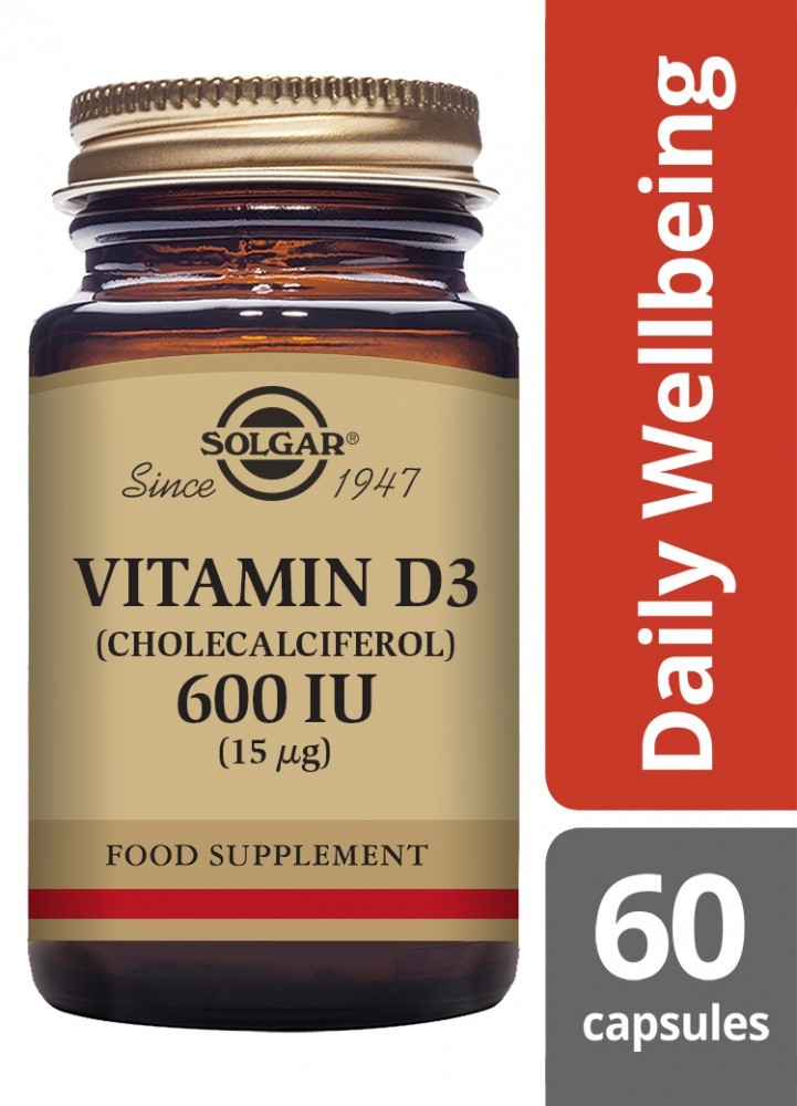 Solgar Vitamin D3 (Cholecalciferol) 600 IU (15 µg)