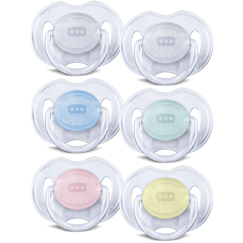 Philips Avent Translucent Soothers 0-6M