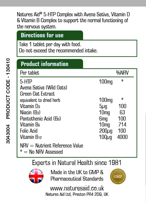 Natures Aid 5-Htp Complex 100mg