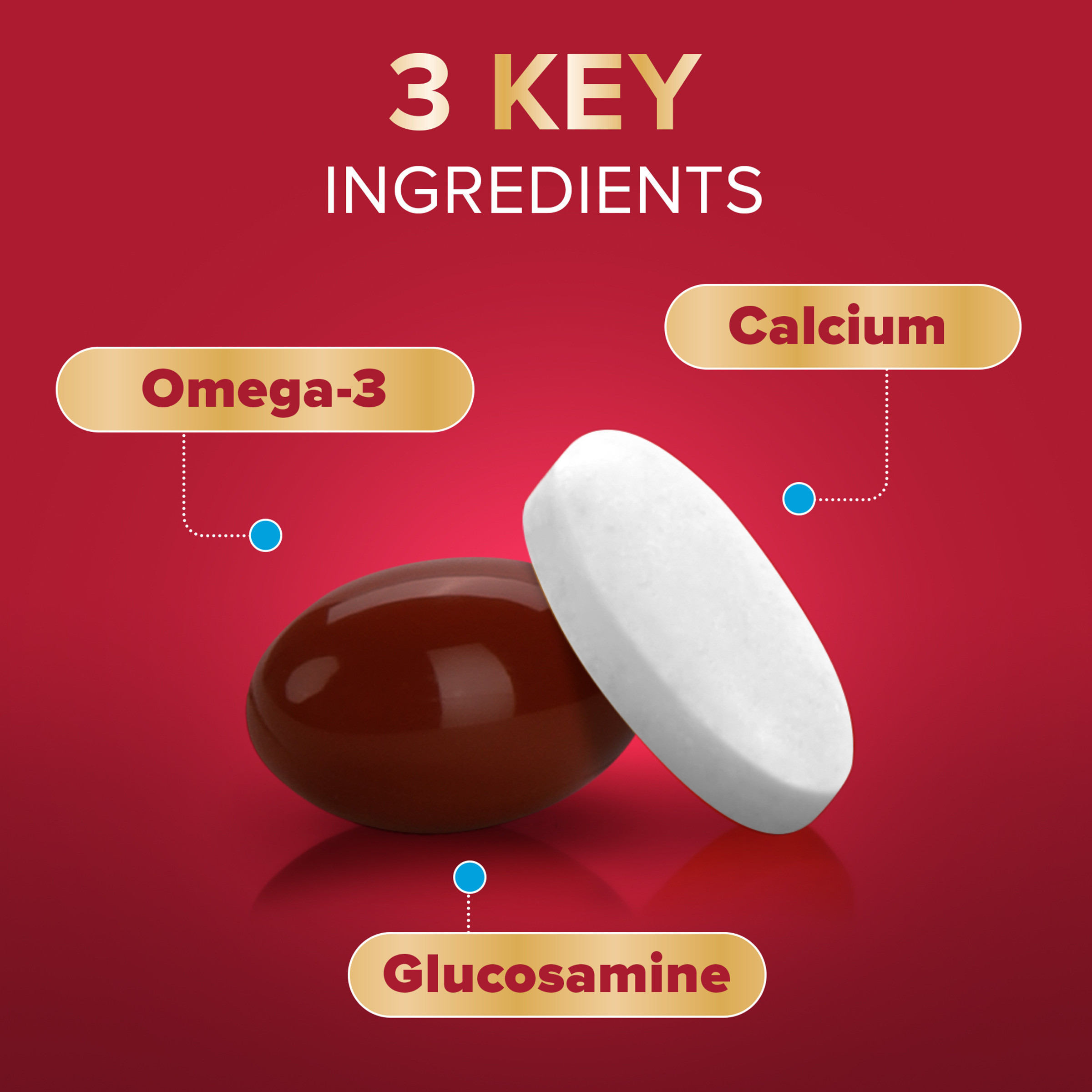 Seven Seas Jointcare + Calcium With Omega-3 And Glucosamine