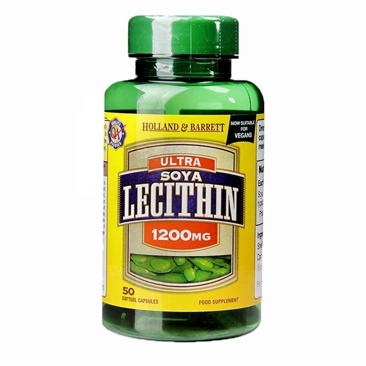Holland & Barrett Ultra Soya Lecithin 1200mg 50 Softgel Capsules