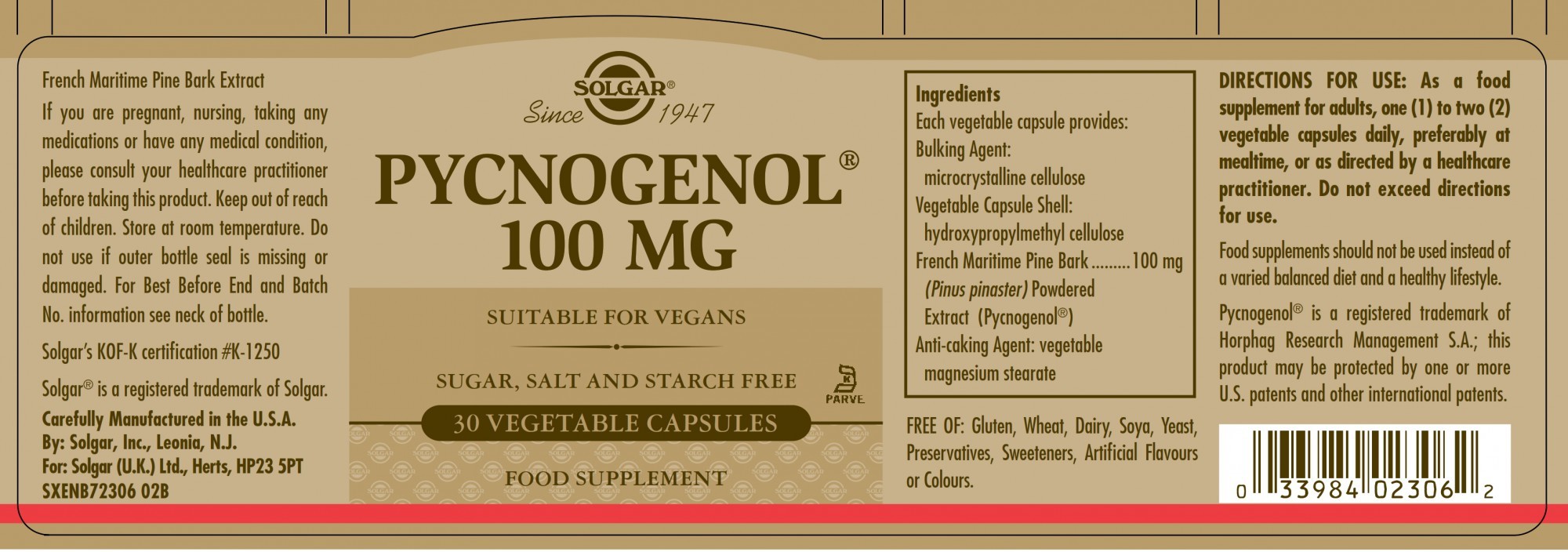 Solgar Pycnogenol® 100 MG