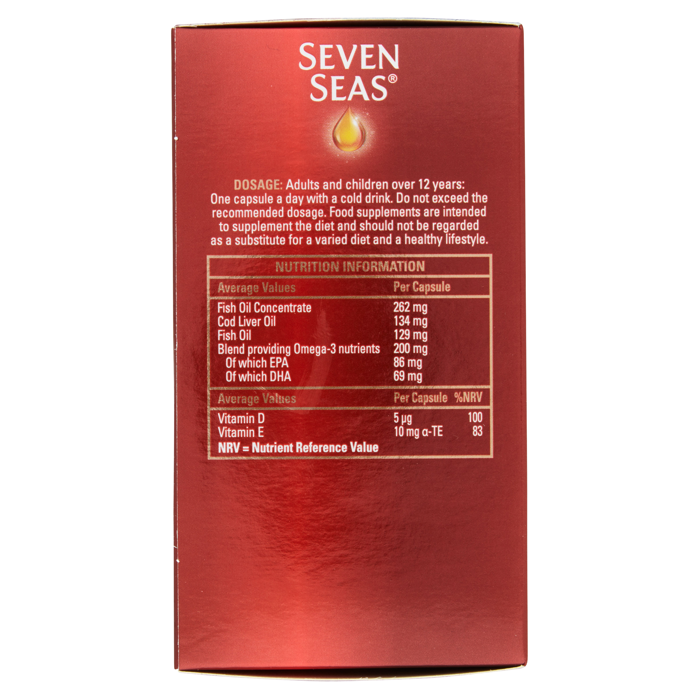 Seven Seas High Strength Gelatine Free Capsules