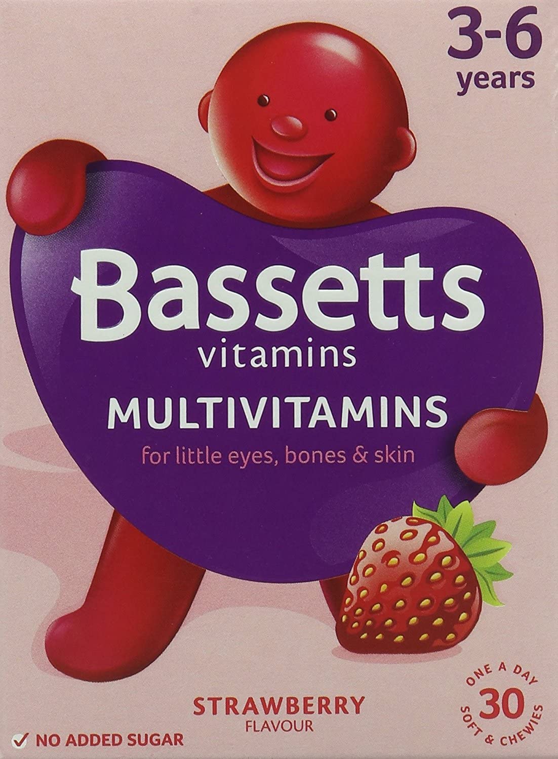 Bassett'S Multivitamin Pastilles 3-6yrs Strawberry