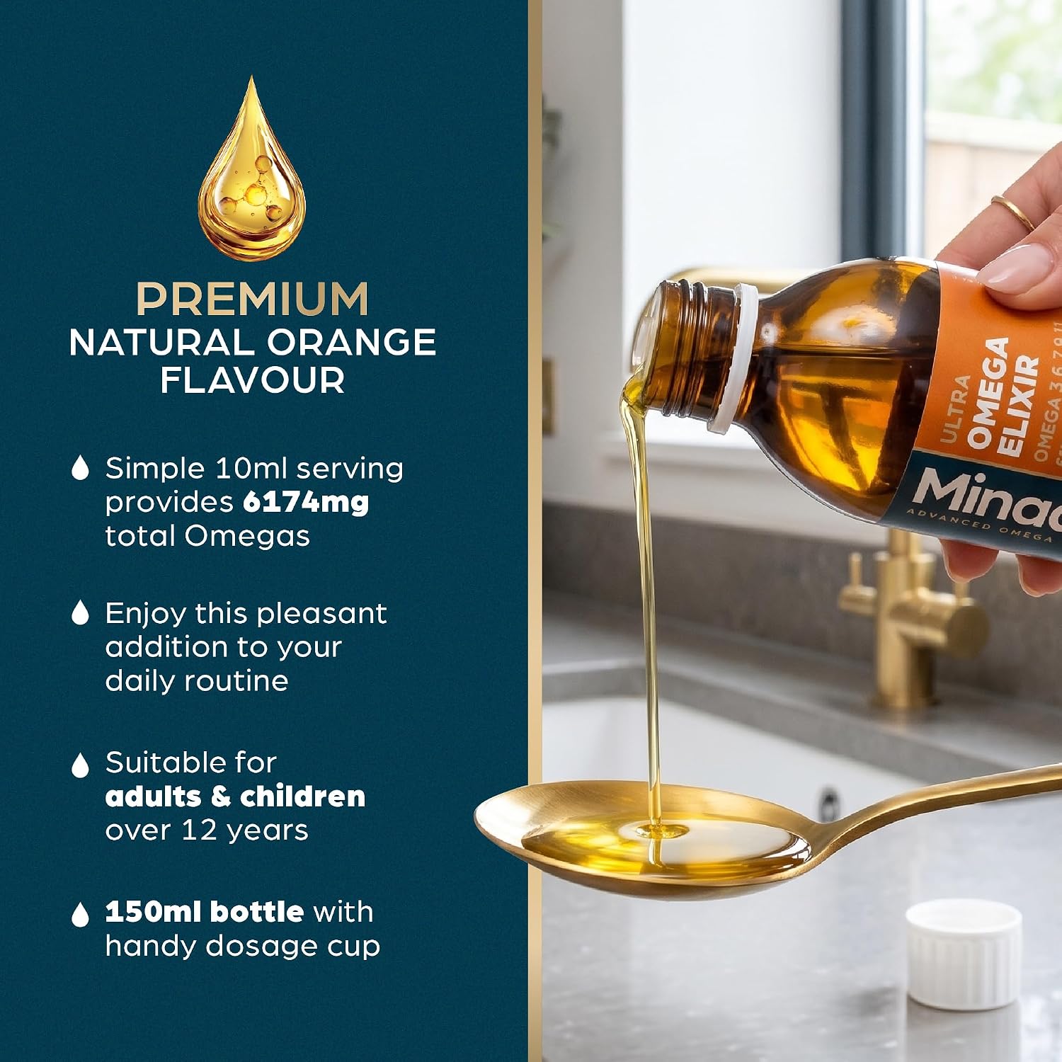 Minadex Omega Elixir Cod Liver Oil 150ml
