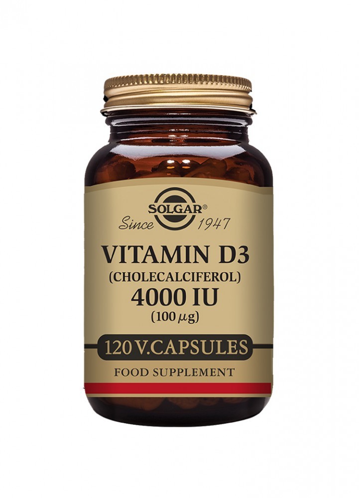 Solgar Vitamin D3 (Cholecalciferol) 4000 IU (100 µg)