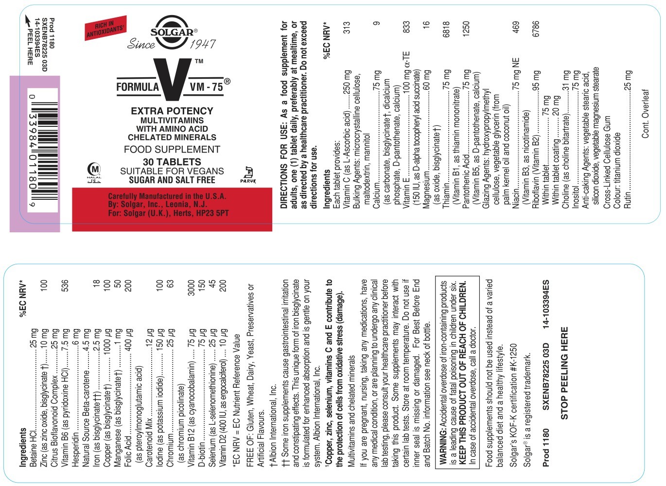 Solgar Formula VM-75®*