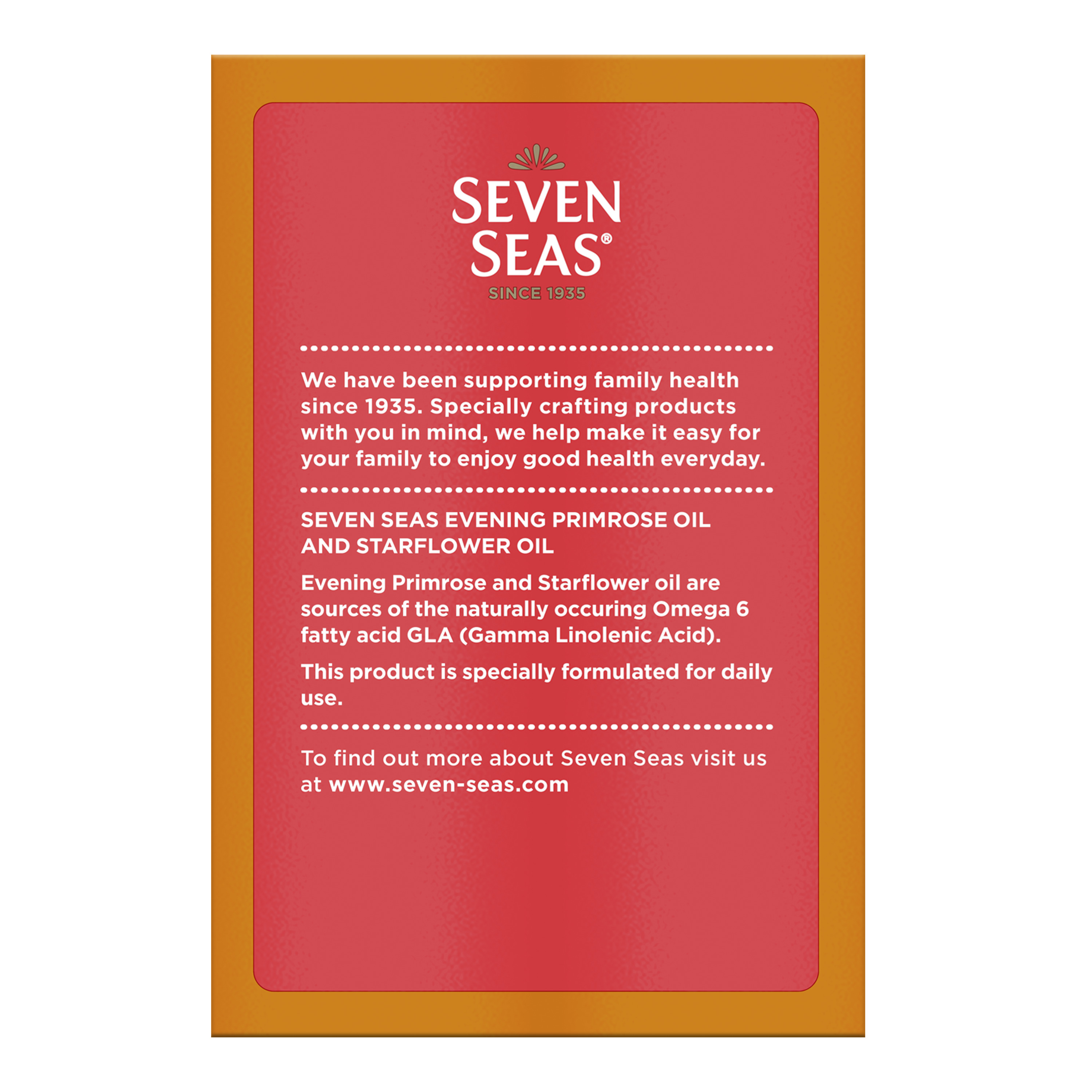 Seven Seas Evening Primrose Plus Starflower Oil Capsules 1000mg
