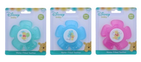 Winnie The Pooh Water Filled Teether Assorted Colours (Pink, Blue, Green)