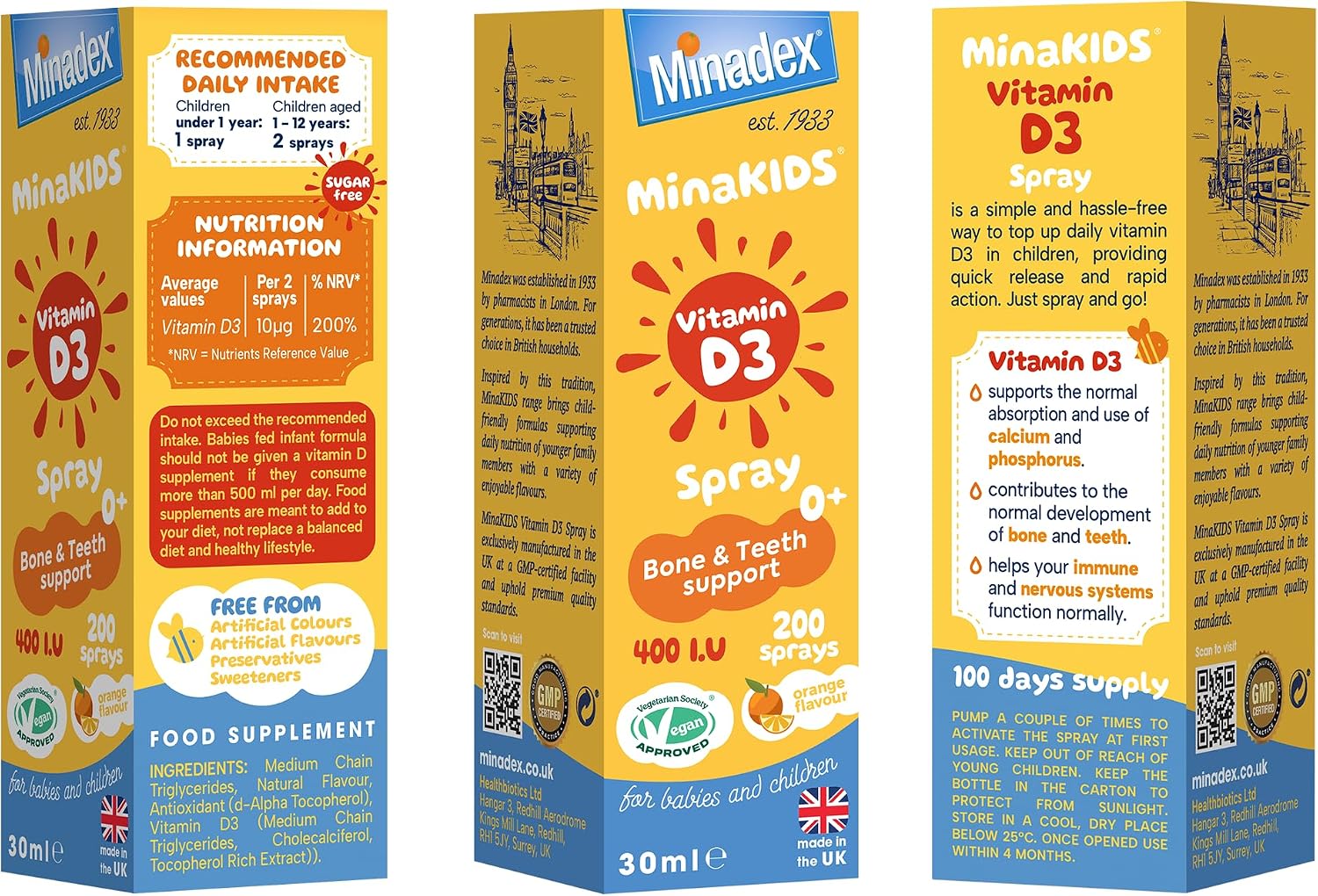 Minakids D3 Spray 30ml