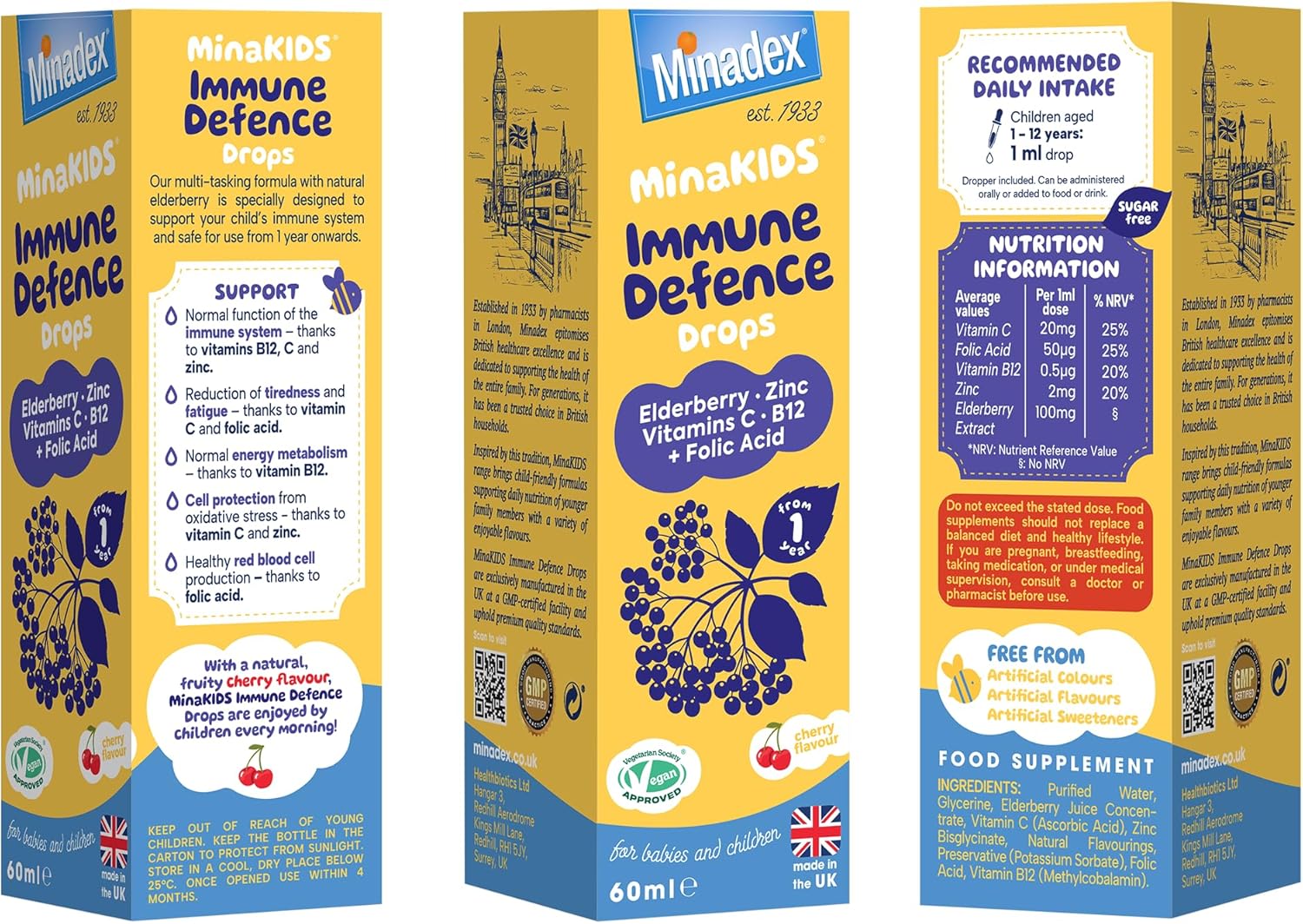 Minakids Immune Defence Drops 60ml