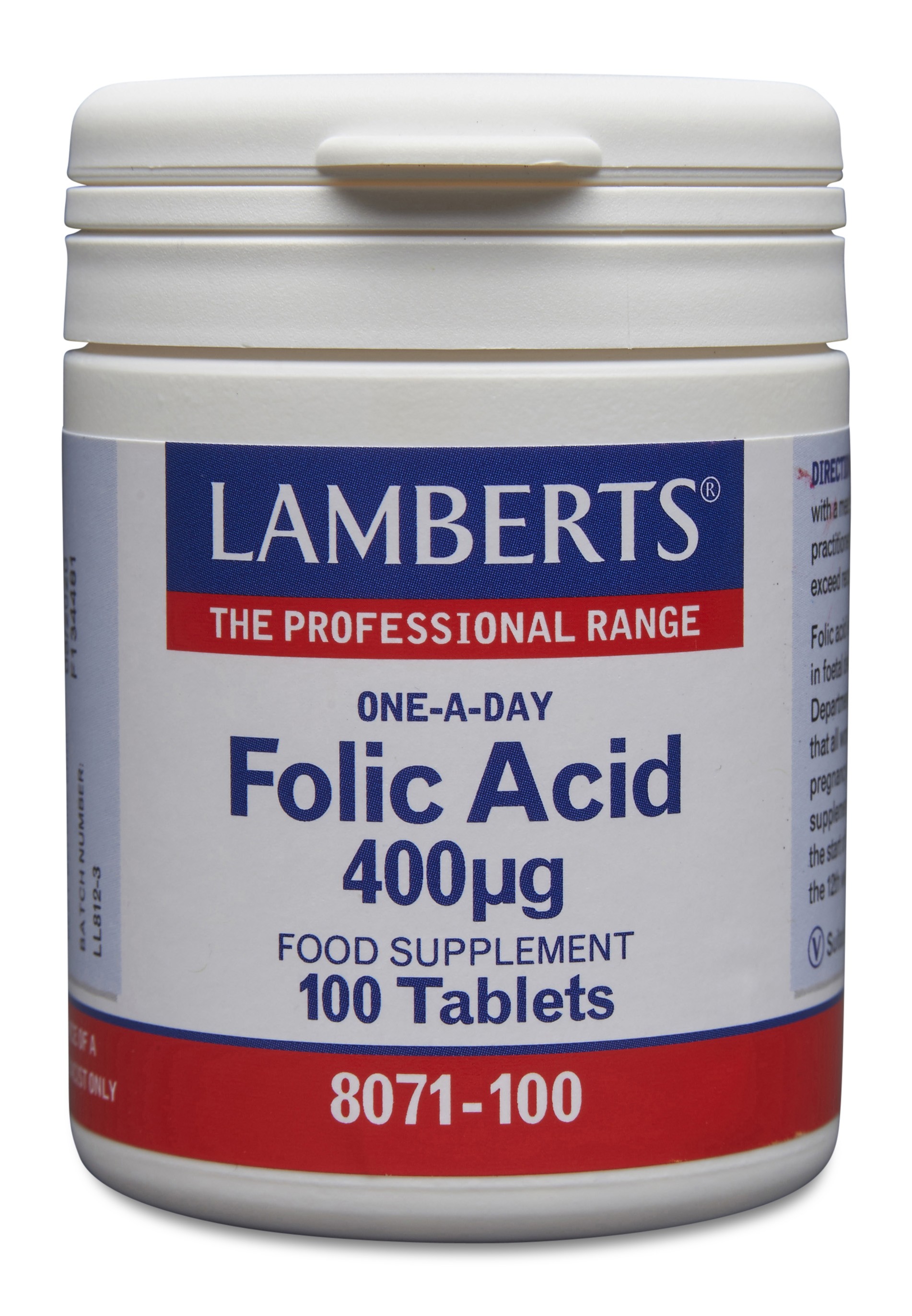 Lamberts Folic Acid 400mcg