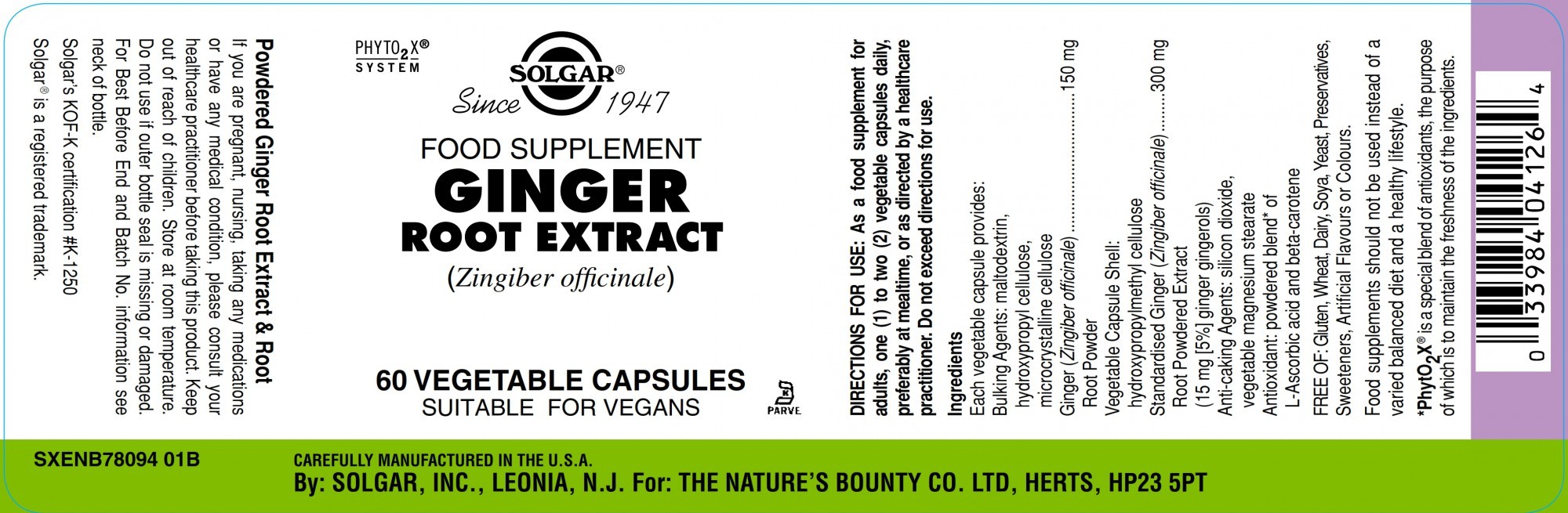 Solgar Ginger Root Extract