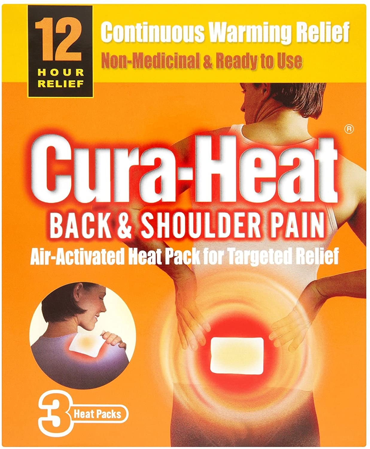 Cura-Heat Back And Shoulder Heatss