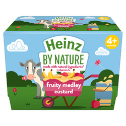 Heinz Fruit Medley Custard 4pk