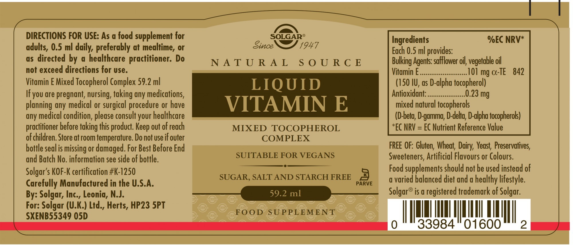 Solgar Liquid Vitamin E