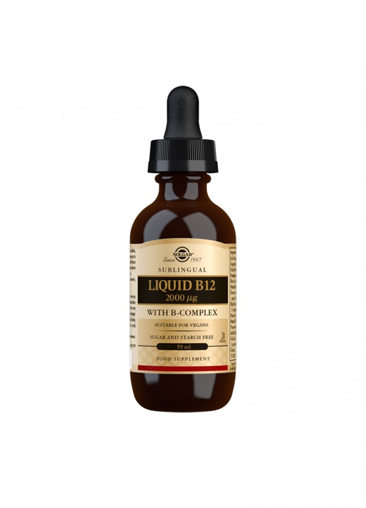 Solgar Sublingual Liquid B12 2000 µg With B-Complex
