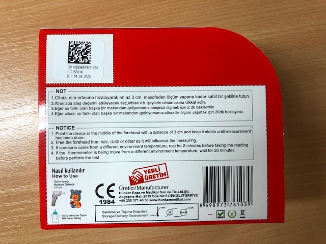 Nimomed Digital Infrared Non Touch Thermometer