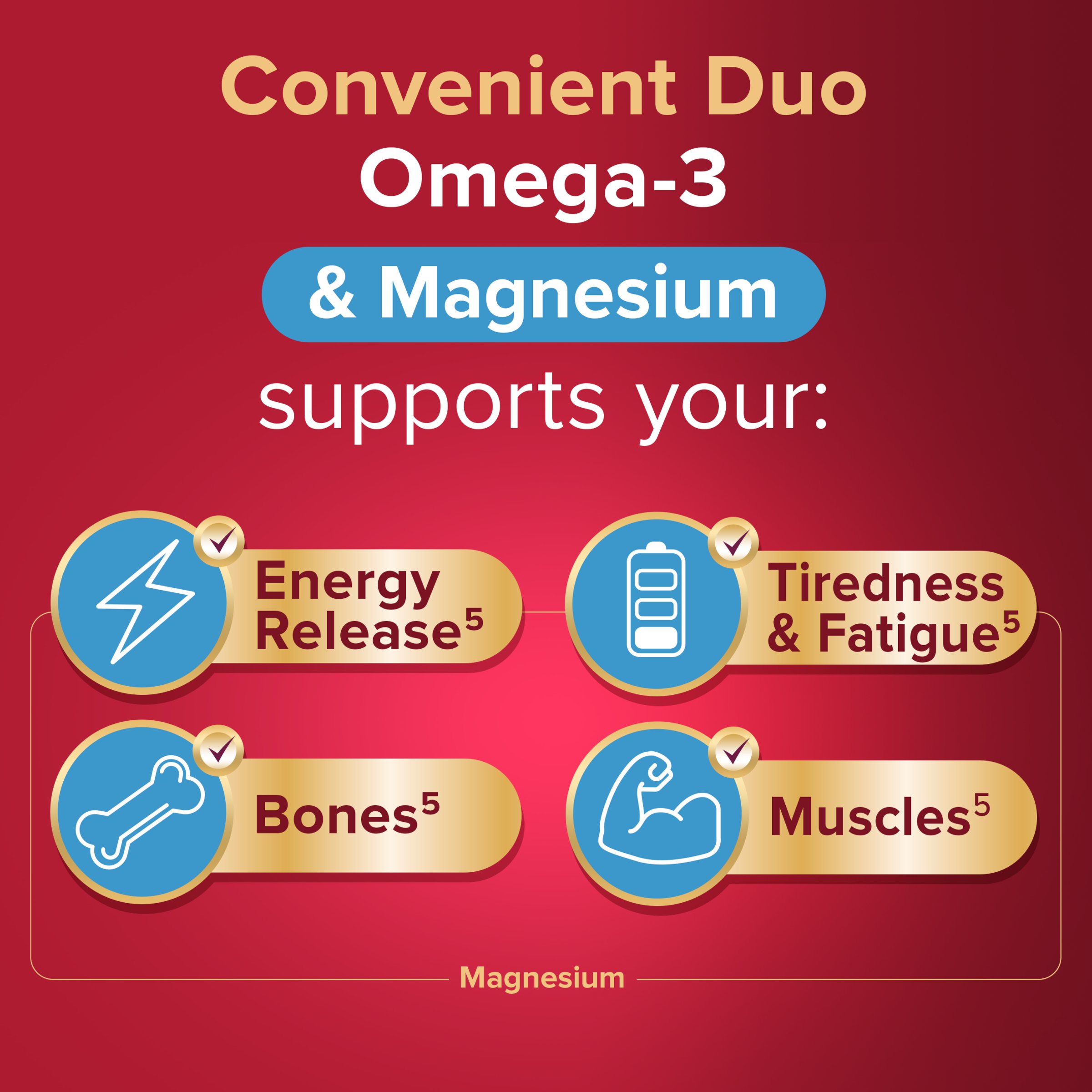 Seven Seas Omega-3 Fish Oil & Vitamin D + Magnesium