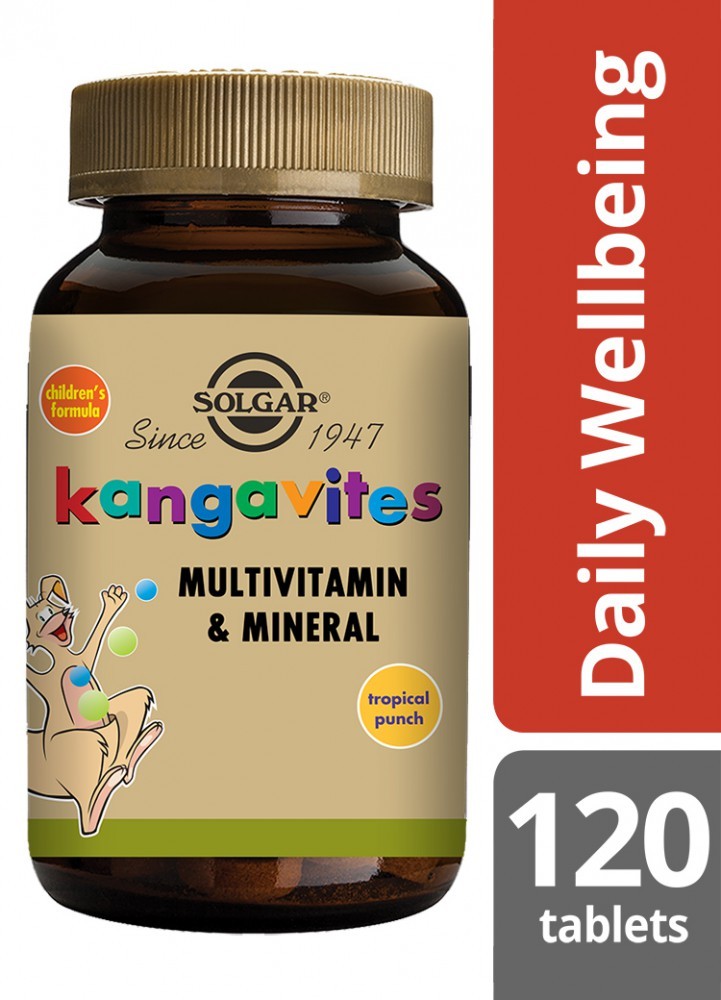 Solgar Kangavites® Complete Multivitamin & Mineral Formula For Children (Tropical Punch)