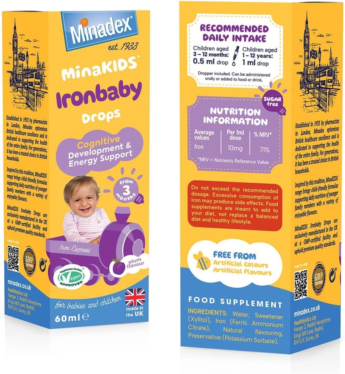 Minakids Ironbaby Drops 60ml