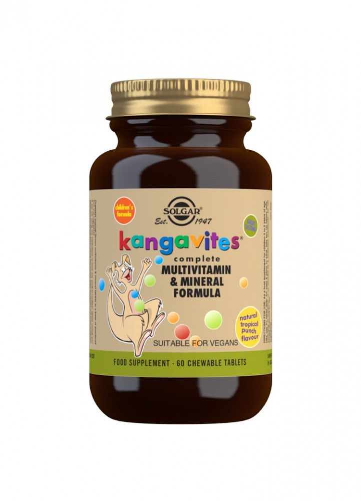 Solgar Kangavites® Complete Multivitamin & Mineral Formula For Children (Tropical Punch)