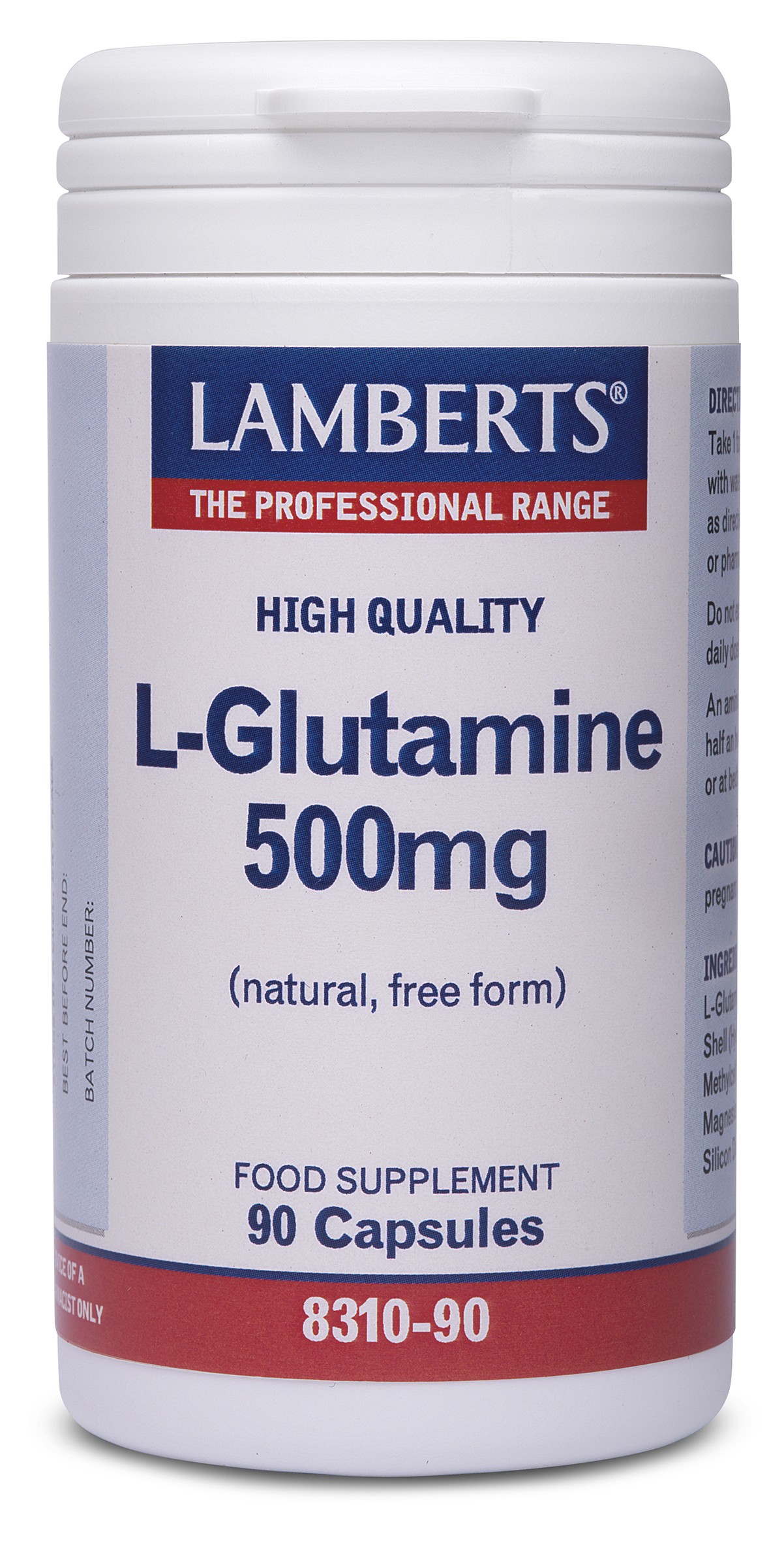 Lamberts L-Glutamine 500mg
