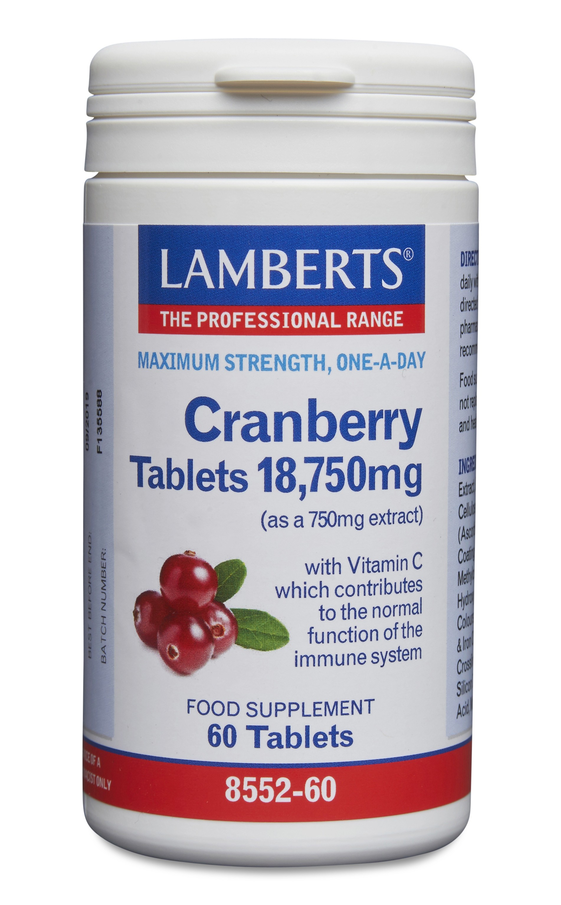 Lamberts Cranberry Tablets 18,750mg