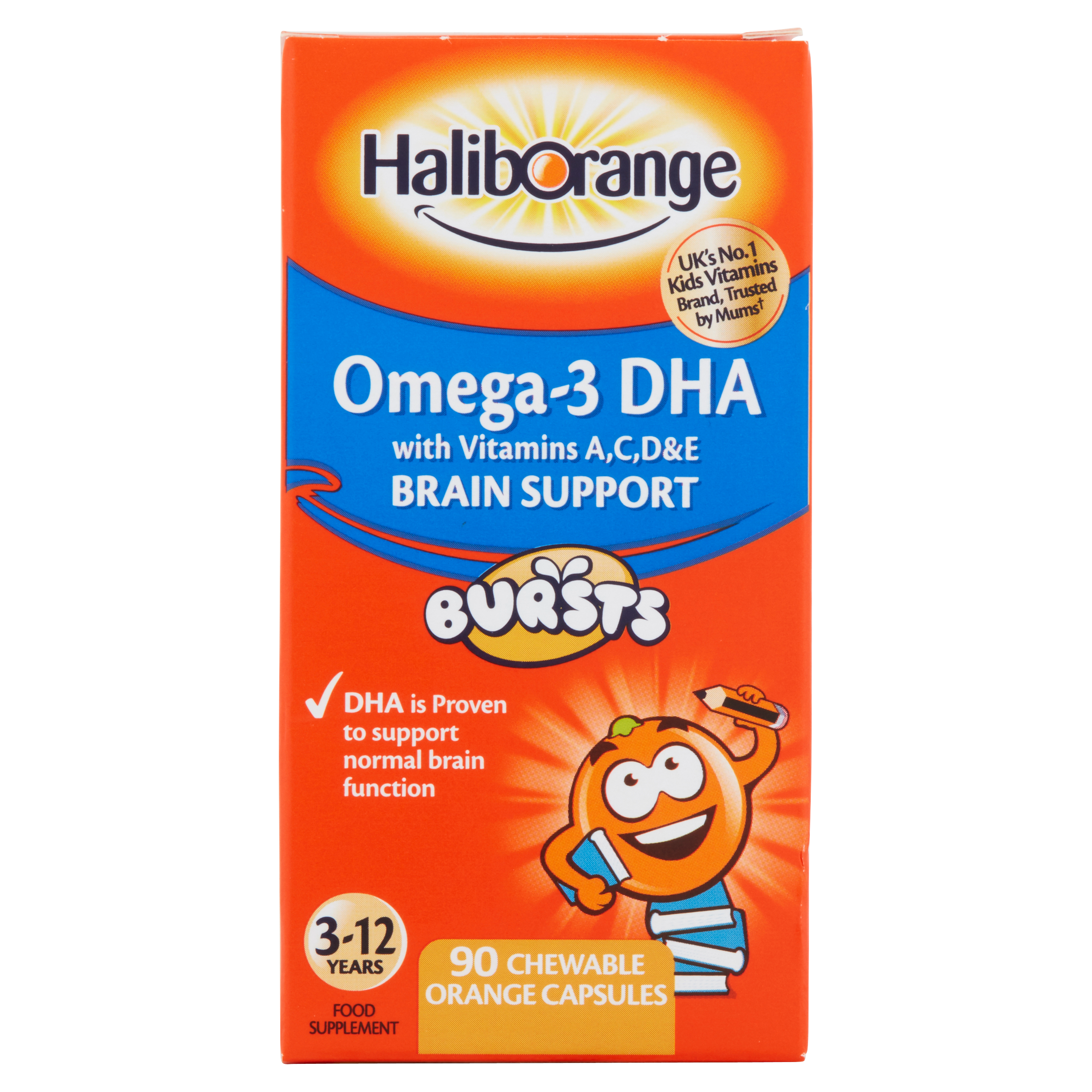 Haliborange Omega 3 Chewy Orange Flavour Capsules