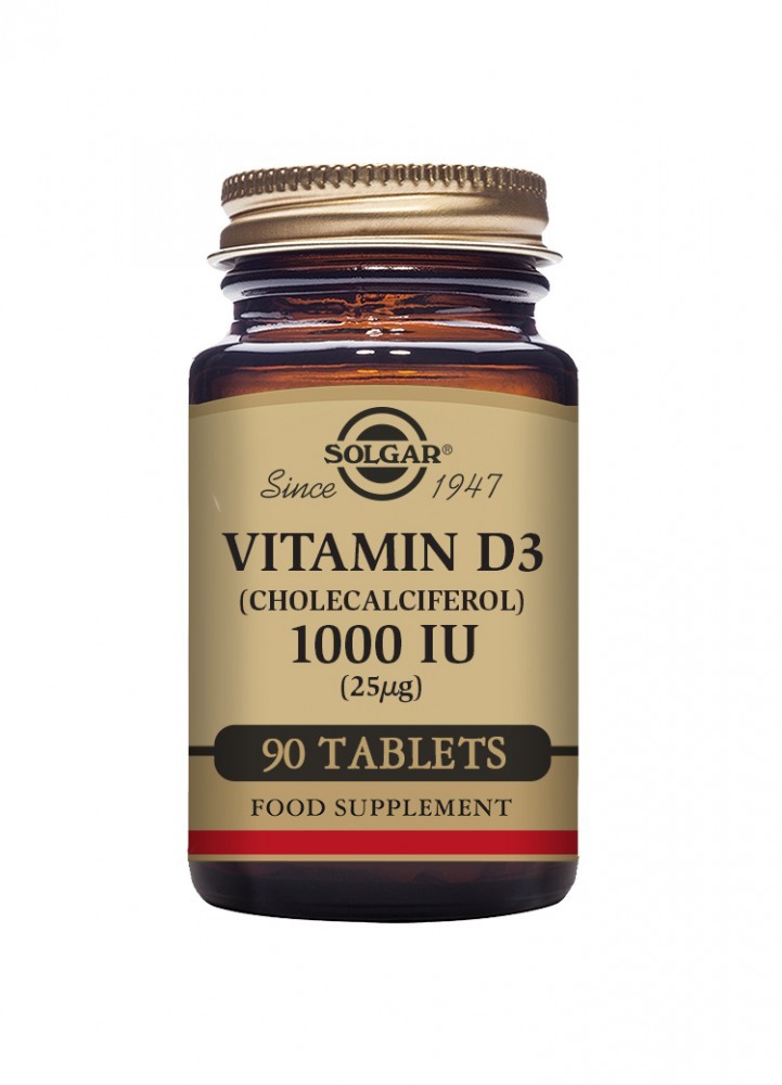 Solgar Vitamin D3 (Cholecalciferol) 1000 IU (25 µg)