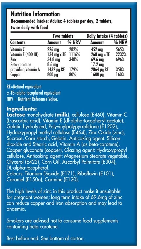 Preservision Multivitamin & Mineral Tablets