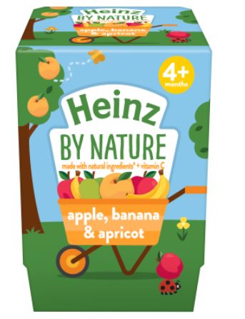 Heinz Apple Banana Apricot 4pk
