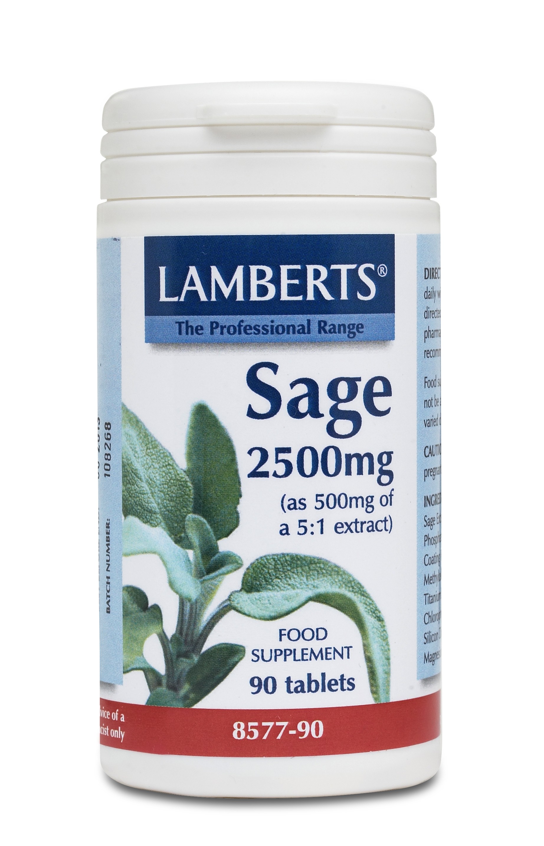 Lamberts Sage 2500mg (2.5% Rosmarinic Acid)