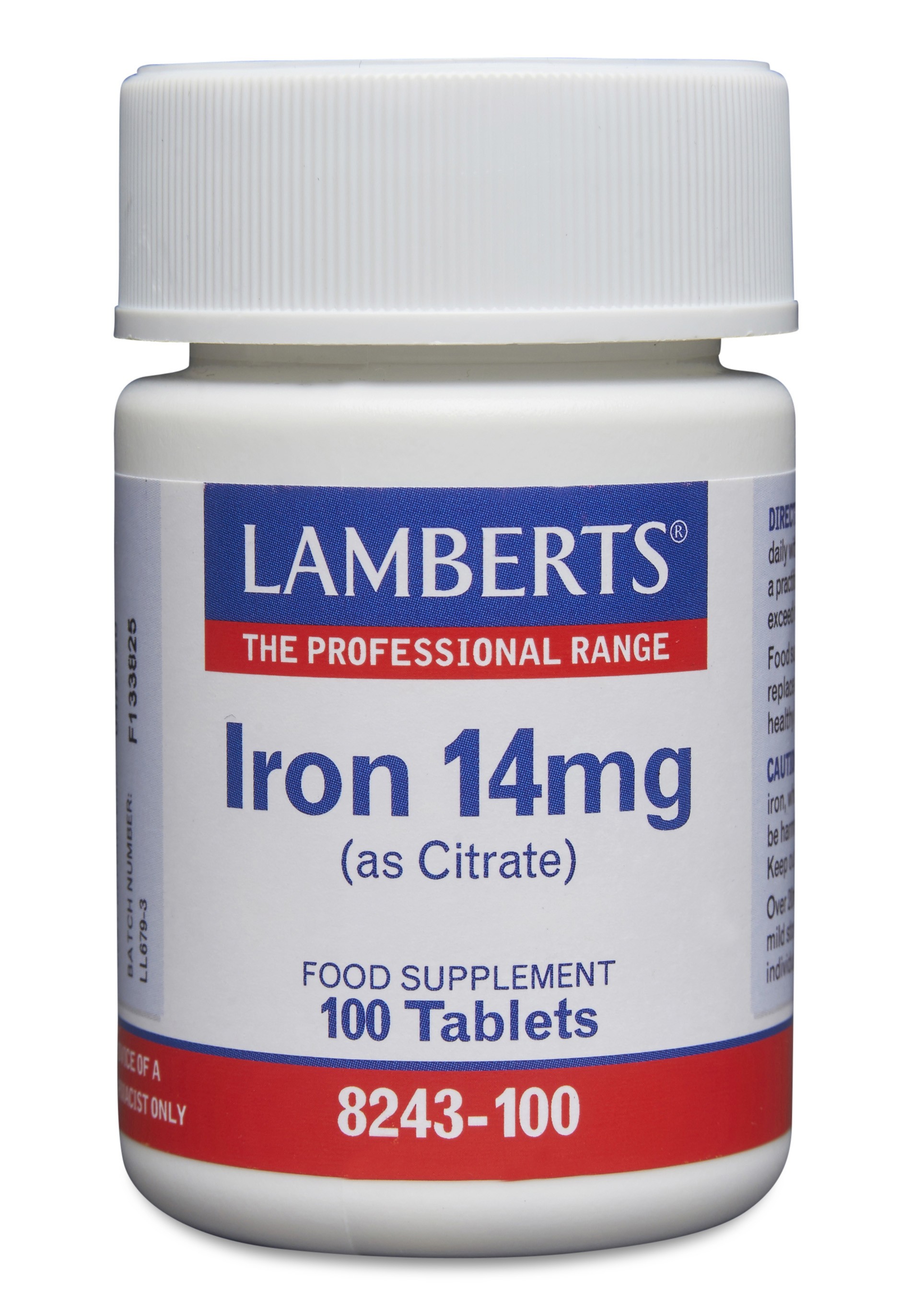 Lamberts Iron 14mg (AS Citrate)